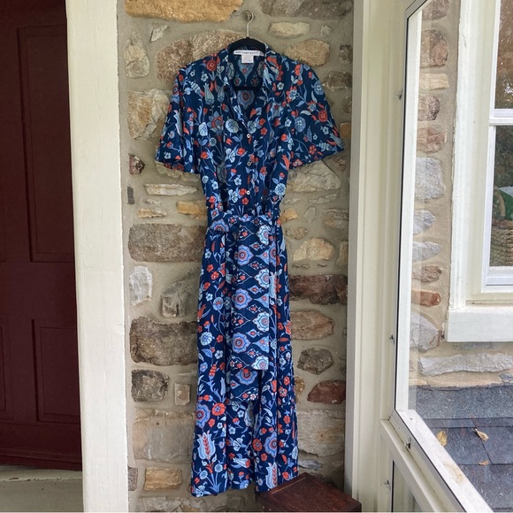 Gretchen Scott Panache Maxi Dress - Topkapi Navy $219 XXL Goddess - Picture 3 of 12